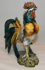 Gallo in ceramica firmato Taglierini 1940 
